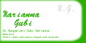 marianna gubi business card